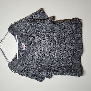 Juicy Couture Chunky Loose Knit Off Shoulder Sweater Womens Large